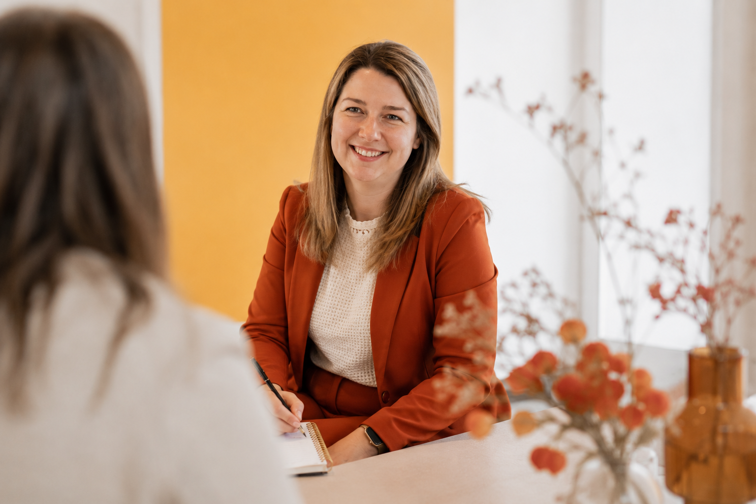 Portret van Kimberly Verleyen, HR expert voor ondernemers